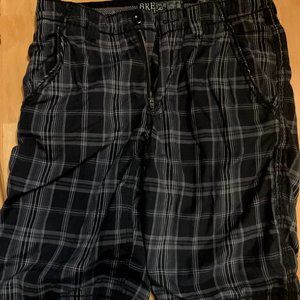 31x24 Gray Plaid Bike Brand Men's Shorts